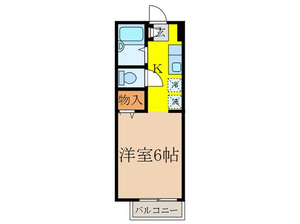 パ－クモ－メント（１Ｆ）の物件間取画像